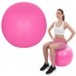 Minge fitness gonflabila 75cm, pompa inclusa, material aderent, sarcina maxima 100kg, roz Minge fitness gonflabila 75cm, pompa inclusa, material aderent, sarcina maxima 100kg, roz