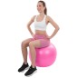 Minge fitness gonflabila 75cm, pompa inclusa, material aderent, sarcina maxima 100kg, roz Minge fitness gonflabila 75cm, pompa inclusa, material aderent, sarcina maxima 100kg, roz