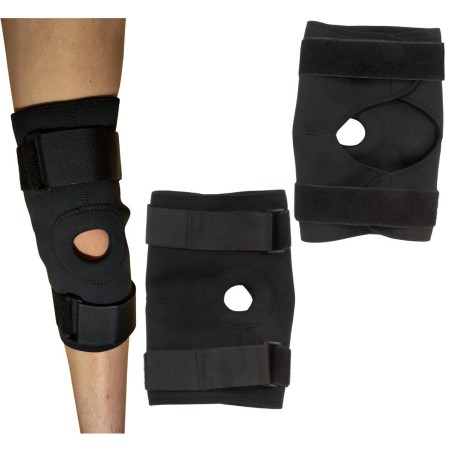Orteze elastica pentru genunchi XL, universala, prindere velcro, marime reglabila, 36/39cm, negru