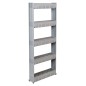 Raft modular universal, 5 polite depozitare, cu roti, 132x54x12,5 cm Raft modular universal, 5 polite depozitare, cu roti, 132x54x12,5 cm