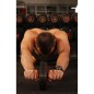 Roata fitness pentru exercitii abdomen, covor inclus, sarcina maxima 100kg, 30x18x18cm, negru