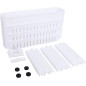 Raft depozitare universal, 4 niveluri, modular, roti transport, 101,5x54x12,5 cm, alb Raft depozitare universal, 4 niveluri, modular, roti transport, 101,5x54x12,5 cm, alb