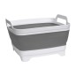 Bol din silicon pliabil cu scurgere si maner, inaltime 20 cm, adancime 14.5 cm, silicon