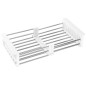 Scurgator de vase extensibil, ORDOS, reglabil 28-43 cm, otel inoxidabil, argintiu, alb Scurgator de vase extensibil, ORDOS, reglabil 28-43 cm, otel inoxidabil, argintiu, alb