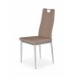 Scaun dining, stil modern, inaltime 97 cm, cadru metalic, tapiterie piele artificiala, maro, RESIGILAT Scaun dining, stil modern, inaltime 97 cm, cadru metalic, tapiterie piele artificiala, maro, RESIGILAT