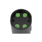 Set 2 rasnite pentru condimente, suport dedicat, indicator LED, grosime reglabila, maner antiderapant, negru