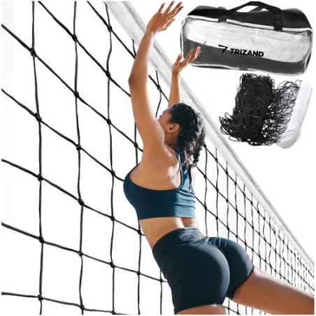 Set fileu volei/badminton, plasa 950 x 100 cm, utilizare in interior/exterior, geanta transport