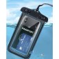 Husa impermeabila smartphone 7 inch, fereastra transparenta, protectie carduri, bani, 20,2x11,5 cm Husa impermeabila smartphone 7 inch, fereastra transparenta, protectie carduri, bani, 20,2x11,5 cm