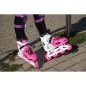 Role reglabile 4in1 pentru copii 30-33, prindere velcro, marime reglabila, sireturi, frana, ABEC5, roz Role reglabile 4in1 pentru copii 30-33, prindere velcro, marime reglabila, sireturi, frana, ABEC5, roz