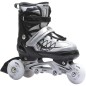 Role reglabile 4in1 pentru copii 30-33, prindere velcro, marime reglabila, sireturi, frana, 82A, ABEC7, gri