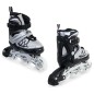 Role reglabile 4in1 pentru copii 26-29, prindere velcro, marime reglabila, sireturi, frana, 82A, ABEC7, gri