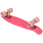 Skateboard pentru copii, 22 inch, roti cu iluminare LED, 82A, ABEC7, 56x14,5x10x1,5cm, roz