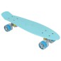 Skateboard pentru copii, maxim 80 kg, 22 inch, 82A, ABEC7, 56x14,5x10x1,5 cm, albastru deschis