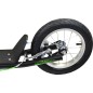 Trotineta Ghost Raider, cric sustinere, frana picior, 125x67x93cm, negru/verde Trotineta Ghost Raider, cric sustinere, frana picior, 125x67x93cm, negru/verde