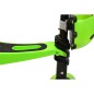 Trotineta buburuza 3in1 pentru copii, 3 roti, dimensiune reglabila, aparatoare noroi, iluminare led, ABEC7, 57x73x26cm, verde
