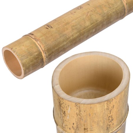 Stalp din bambus, MOSO, decor gradina, diametru 9-10 cm, lungime 100 cm, natur