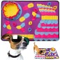 Covoras interactiv de adulmecare, 70x50 cm, hranire lenta si joaca, multicolor Covoras interactiv de adulmecare, 70x50 cm, hranire lenta si joaca, multicolor