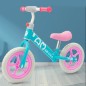 Bicicleta de echilibru pentru copii, 18 luni+, maxim 20 kg, roti din spuma EVA, roz-turcoaz