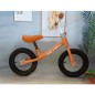 Bicicleta de echilibru, fara pedale, jante spite metalice, roti din cauciuc, maxim 30 kg, portocalie Bicicleta de echilibru, fara pedale, jante spite metalice, roti din cauciuc, maxim 30 kg, portocalie