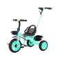 Tricicleta cu maner ghidare, 2 cosulete, roti din spuma EVA, maxim 40 kg, verde/negru Tricicleta cu maner ghidare, 2 cosulete, roti din spuma EVA, maxim 40 kg, verde/negru