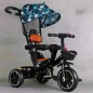 Tricicleta cu copertina retractabila, maner parental, 2-6 ani, spatar si scaunel capitonate, cadru protectie, roti spuma EVA Tricicleta cu copertina retractabila, maner parental, 2-6 ani, spatar si scaunel capitonate, cadru protectie, roti spuma EVA