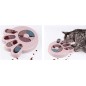Joc interactiv caine, puzzle compartimente rotative, pentru recompense si hranire lenta Joc interactiv caine, puzzle compartimente rotative, pentru recompense si hranire lenta