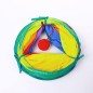 Tunel de joaca pentru pisici, 2 ferestre, jucarie cu pompon inclusa, diametru 25 cm, lungime 120 cm, multicolor Tunel de joaca pentru pisici, 2 ferestre, jucarie cu pompon inclusa, diametru 25 cm, lungime 120 cm, multicolor