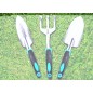 Set 6 unelte de gradinarit, manere antiderapante, negru/albastru Set 6 unelte de gradinarit, manere antiderapante, negru/albastru