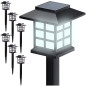 Lampa solara de gradina, set 6 bucati, inaltime 37 cm, 13000k, panou 2V 40mA, iluminare 10-12 h, 2 lm