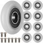 Set 8 role pentru cabina de dus, 23 mm, rulmenti cu bile, silentioase, albe Set 8 role pentru cabina de dus, 23 mm, rulmenti cu bile, silentioase, albe