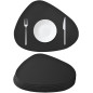 Set 8 suporturi farfurii si pahare, impermeabile, rezistente la temperaturi ridicate, PVC negru Set 8 suporturi farfurii si pahare, impermeabile, rezistente la temperaturi ridicate, PVC negru