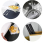 Set 8 suporturi farfurii si pahare, impermeabile, rezistente la temperaturi ridicate, PVC negru Set 8 suporturi farfurii si pahare, impermeabile, rezistente la temperaturi ridicate, PVC negru