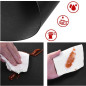 Set 8 suporturi farfurii si pahare, impermeabile, rezistente la temperaturi ridicate, PVC negru Set 8 suporturi farfurii si pahare, impermeabile, rezistente la temperaturi ridicate, PVC negru