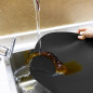 Set 8 suporturi farfurii si pahare, impermeabile, rezistente la temperaturi ridicate, PVC negru Set 8 suporturi farfurii si pahare, impermeabile, rezistente la temperaturi ridicate, PVC negru