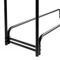 Suport metalic depozitare lemne, sarcina maxima 200 kg, otel negru mat, 122x122x36 cm