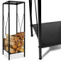 Suport lemne, picioare reglabile, depozitare maxim 100 kg, 110x34x34 cm, otel Suport lemne, picioare reglabile, depozitare maxim 100 kg, 110x34x34 cm, otel