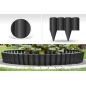 Palisada decorativa gradina, lungime 25 cm, inaltime 12,5 cm, negru