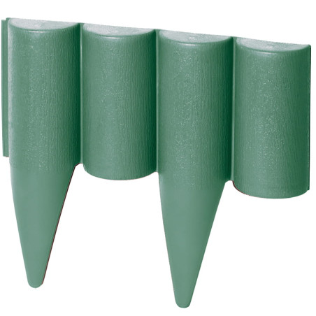 Palisada decorativa verde, separare gazon, flori, lungime 25 cm, inaltime 12,5 cm