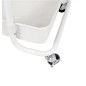 Raft universal de depozitare, 3 cosuri perforate, roti transport, ABS si metal, 45x35x84 cm, alb, RESIGILAT