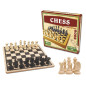 Joc de strategie, Sah din lemn, numerotat, 30x30x0.9 cm, 6 ani+ Joc de strategie, Sah din lemn, numerotat, 30x30x0.9 cm, 6 ani+
