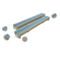 Canal de drenaj din beton polimeric cu grilaj galvanizat A15, 100x120x1000 mm