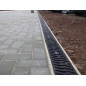 Canal drenaj, gratar din fonta slot S, beton polimeric, B125, 100x120x1000 mm