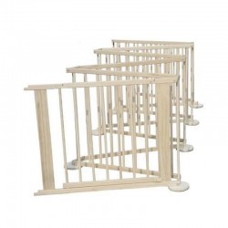 Tarc de joaca pliabil, 6 segmente, lemn pin, 172x90x69,5 cm, suprafata 5.4 mp