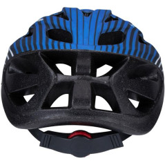 Casca reglabila RS pentru bicicleta, S, curele Velcro, circumferinta 53-55 cm, albastru, negru
