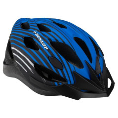 Casca reglabila RS pentru bicicleta, S, curele Velcro, circumferinta 53-55 cm, albastru, negru