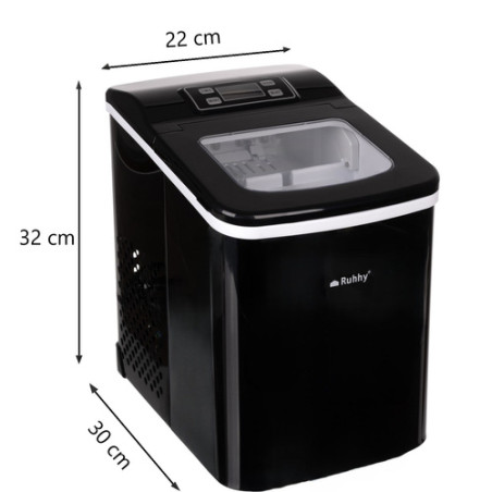 Aparat de facut cuburi de gheata, display si timer, fereastra vizualizare, autocuratare, capacitate 2 L, 32x30x22 cm
