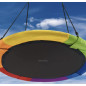 Leagan cuib pentru gradina, diametru 110 cm, maxim 150 kg, franghie reglabila, multicolor