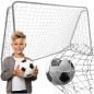 Plasa pentru poarta fotbal, universala, 213x150x90 cm, HDPE, alba