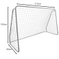 Plasa pentru poarta fotbal, universala, 213x150x90 cm, HDPE, alba