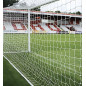 Plasa pentru poarta fotbal, universala, 213x150x90 cm, HDPE, alba